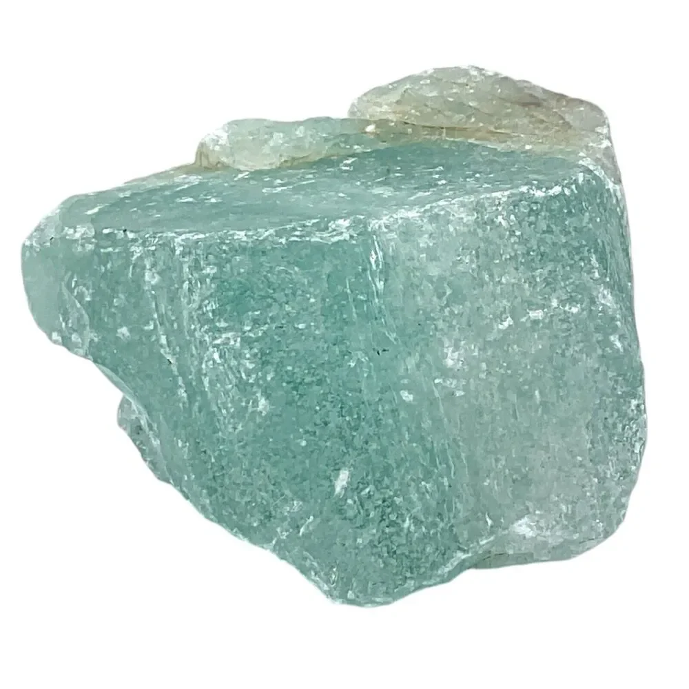 Pale Blue‎ Crackle Art Glass Cullet Glowing Manganese Slag Glass #4GX225